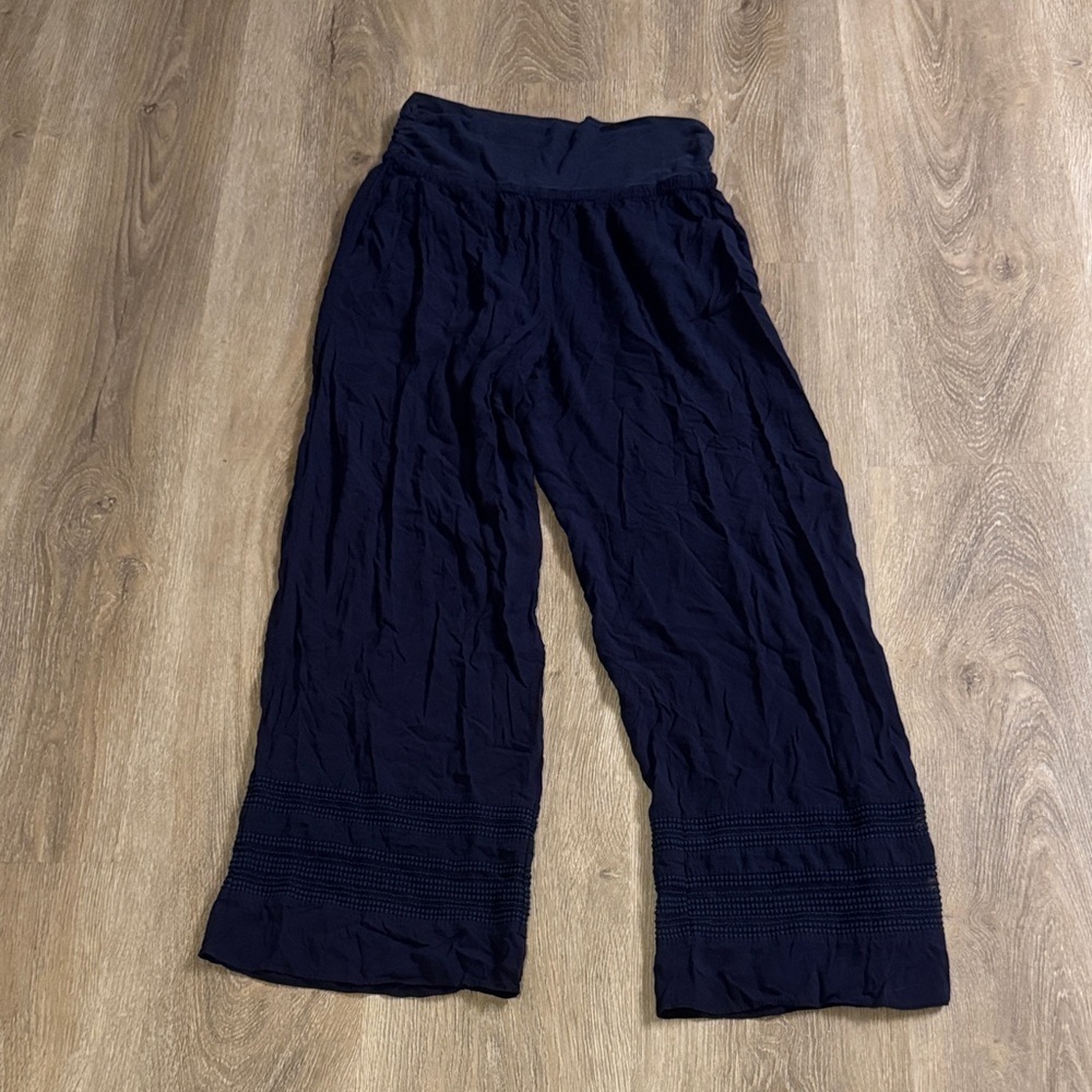 Lilka- Navy Wide-Leg Pants- size small